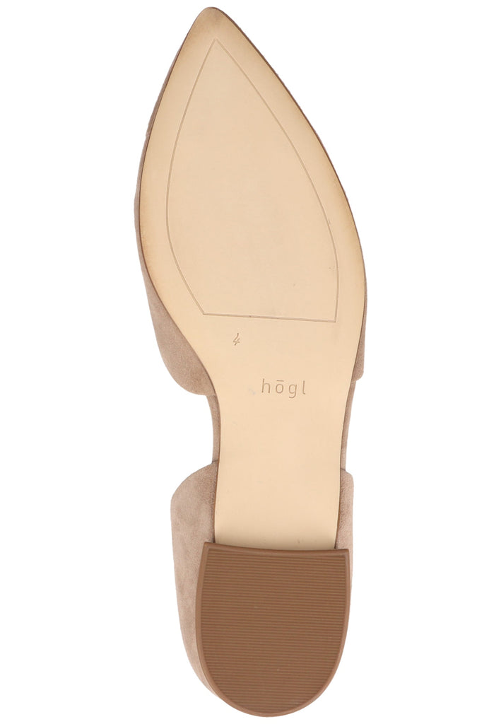 Högl Slipper Veloursleder Taupe