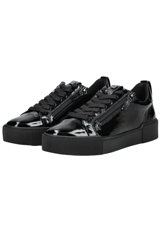 Högl Sneaker Leder Schwarz Lack