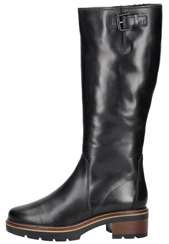 Högl Stiefel Leder Schwarz Warmfutter