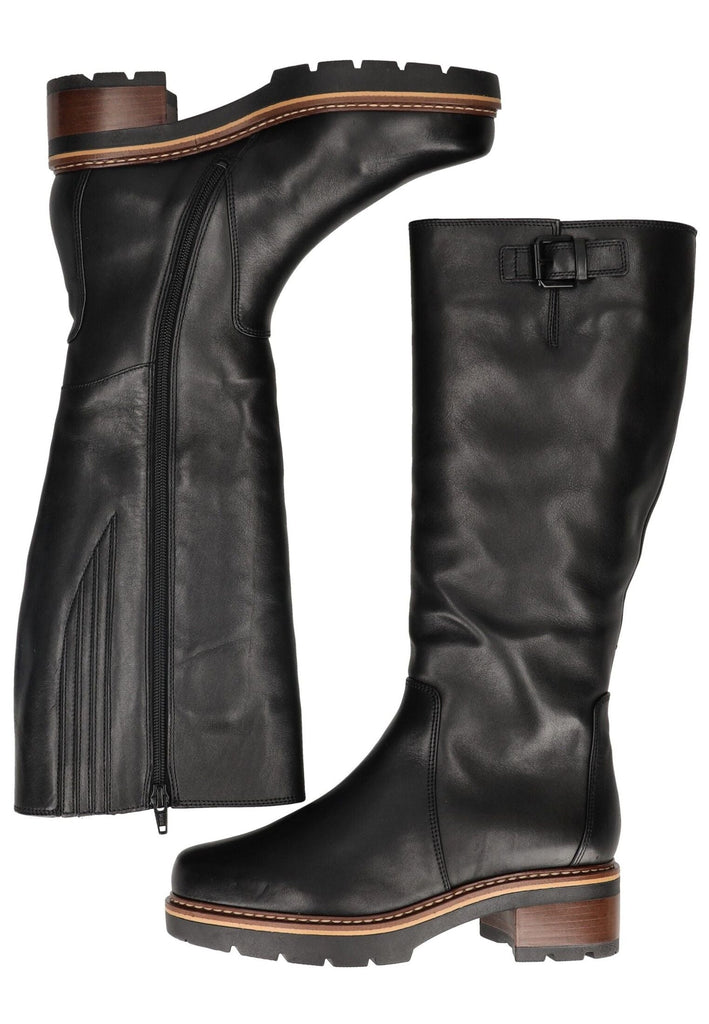 Högl Stiefel Leder Schwarz Warmfutter