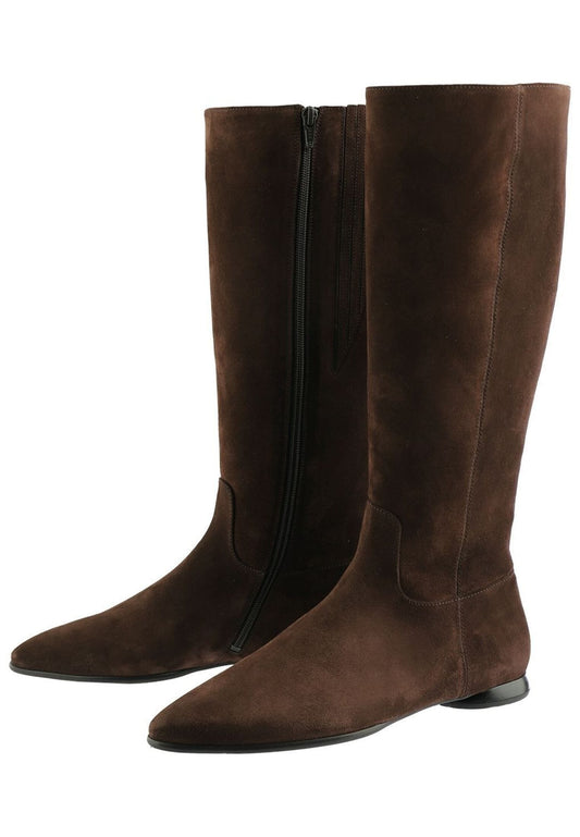 Högl Stiefel Veloursleder Dunkelbraun