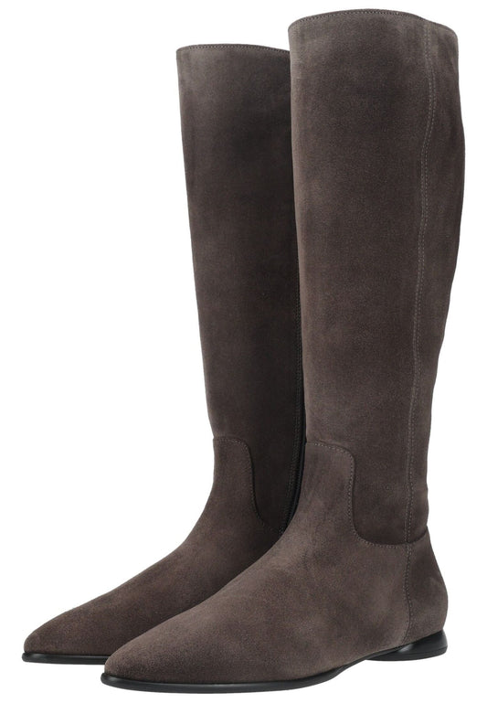 Högl Stiefel Veloursleder Grau