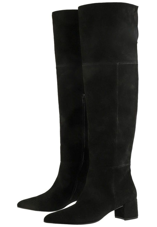 Högl Stiefel Veloursleder Schwarz