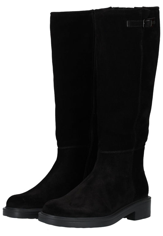 Högl Stiefel Veloursleder Schwarz Warmfutter