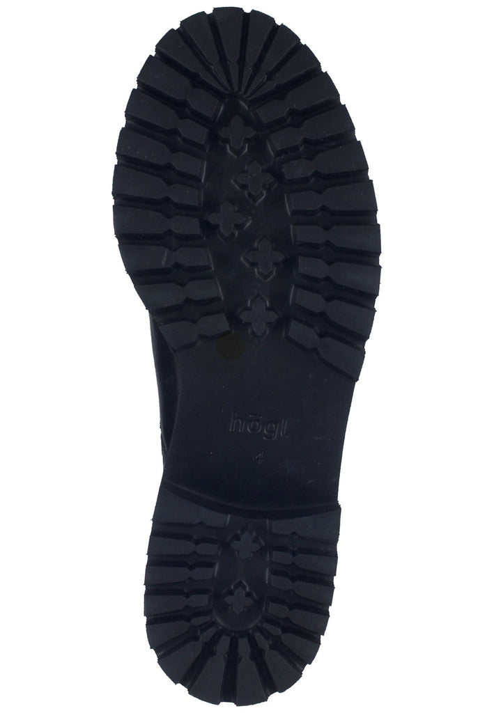 Högl Stiefelette Glattleder Schwarz