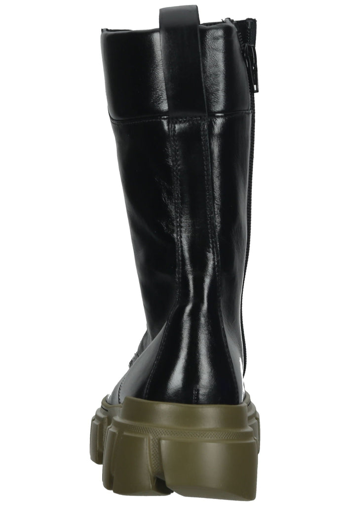 Högl Stiefelette Glattleder Schwarz Kombi