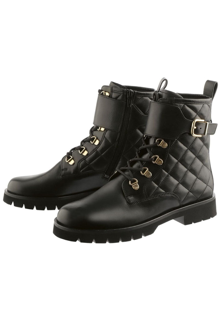 Högl Stiefelette Leder Schwarz