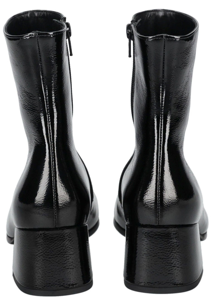 Högl Stiefelette Leder Schwarz Lack