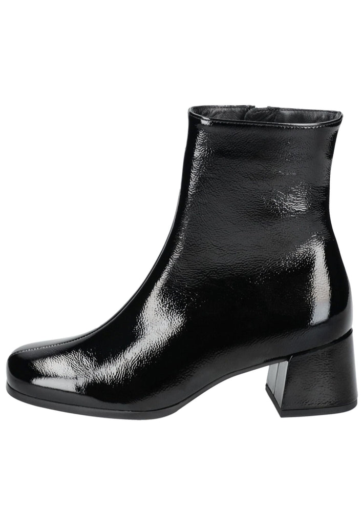 Högl Stiefelette Leder Schwarz Lack