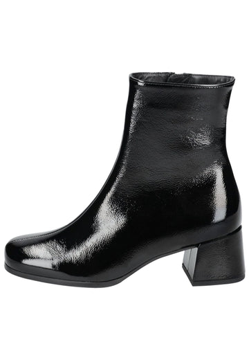 Högl Stiefelette Leder Schwarz Lack
