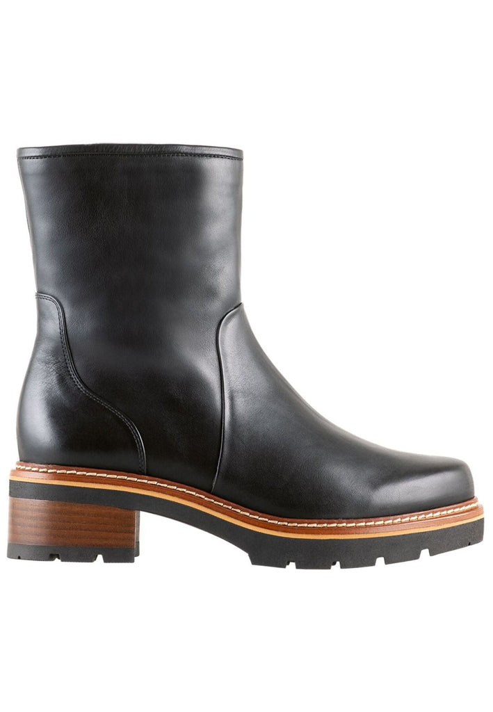 Högl Stiefelette Leder Schwarz Warmfutter
