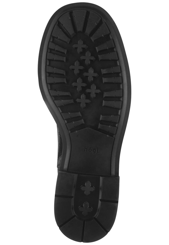 Högl Stiefelette Leder/Textil Schwarz Lack