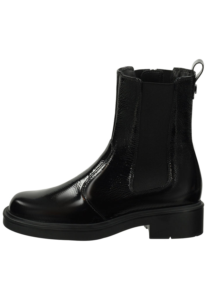 Högl Stiefelette Leder/Textil Schwarz Lack