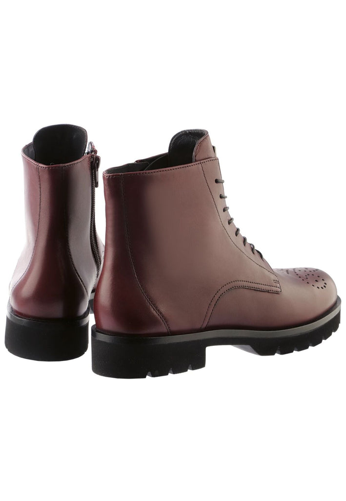 Högl Stiefelette Leder Weinrot