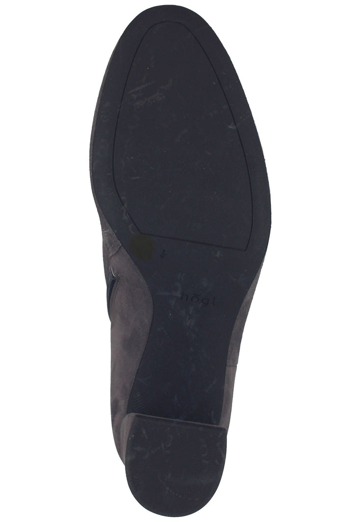 Högl Stiefelette Veloursleder Asphalt