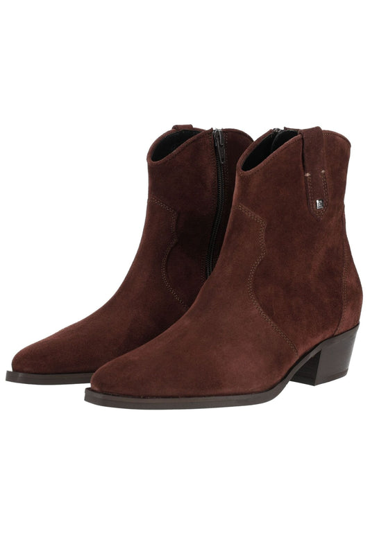 Högl Stiefelette Veloursleder Braun