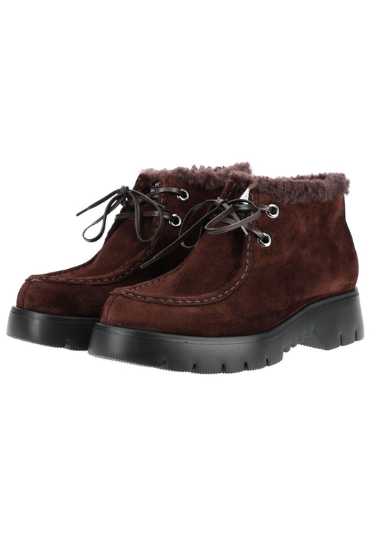 Högl Stiefelette Veloursleder Braun Warmfutter