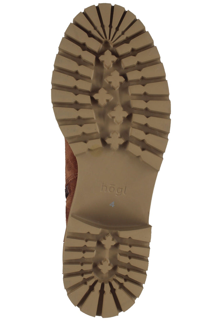 Högl Stiefelette Veloursleder Camel