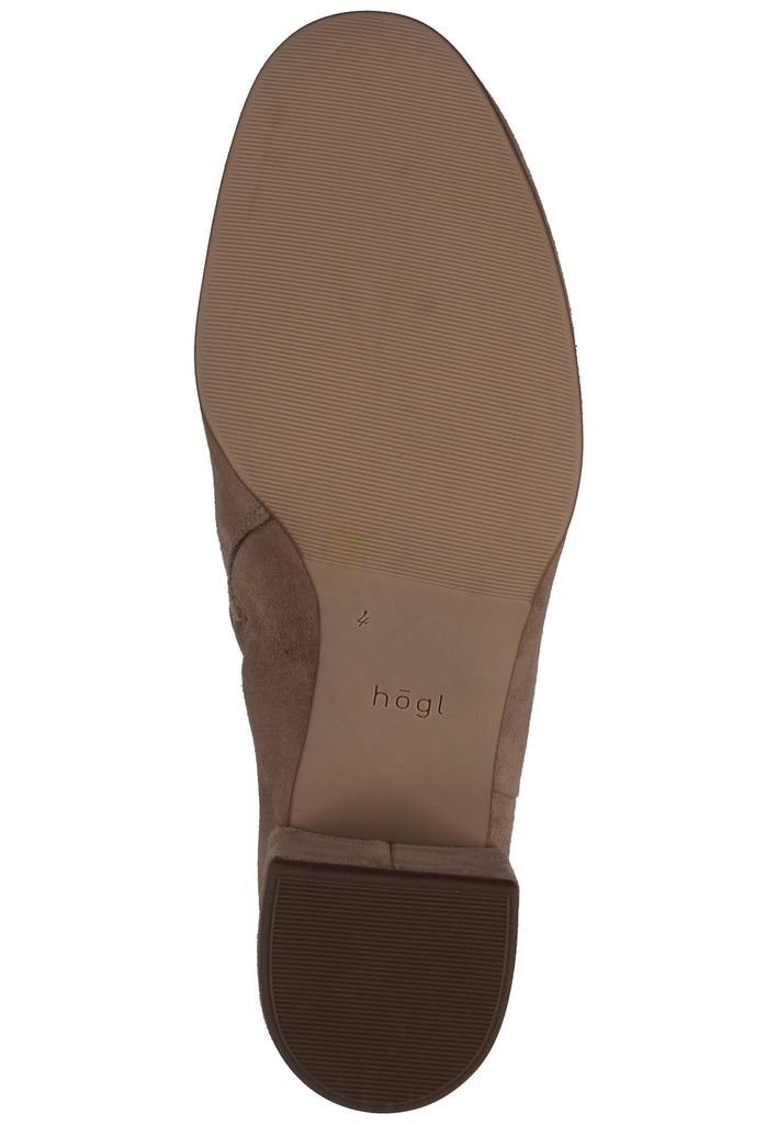 Högl Stiefelette Veloursleder Cappucino