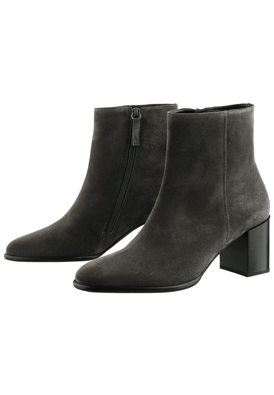 Högl Stiefelette Veloursleder Dunkelgrau