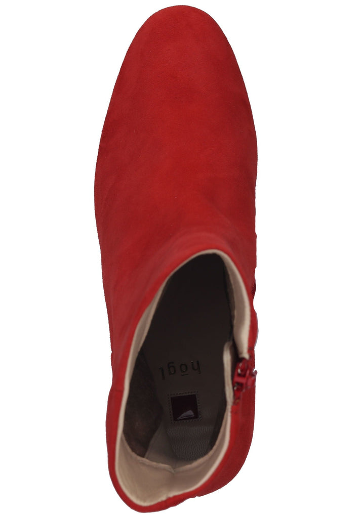 Högl Stiefelette Veloursleder Rot