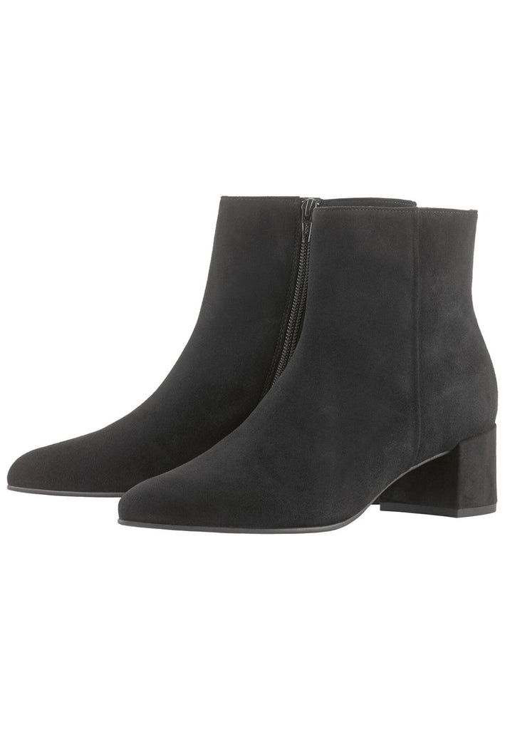 Högl Stiefelette Veloursleder Schwarz