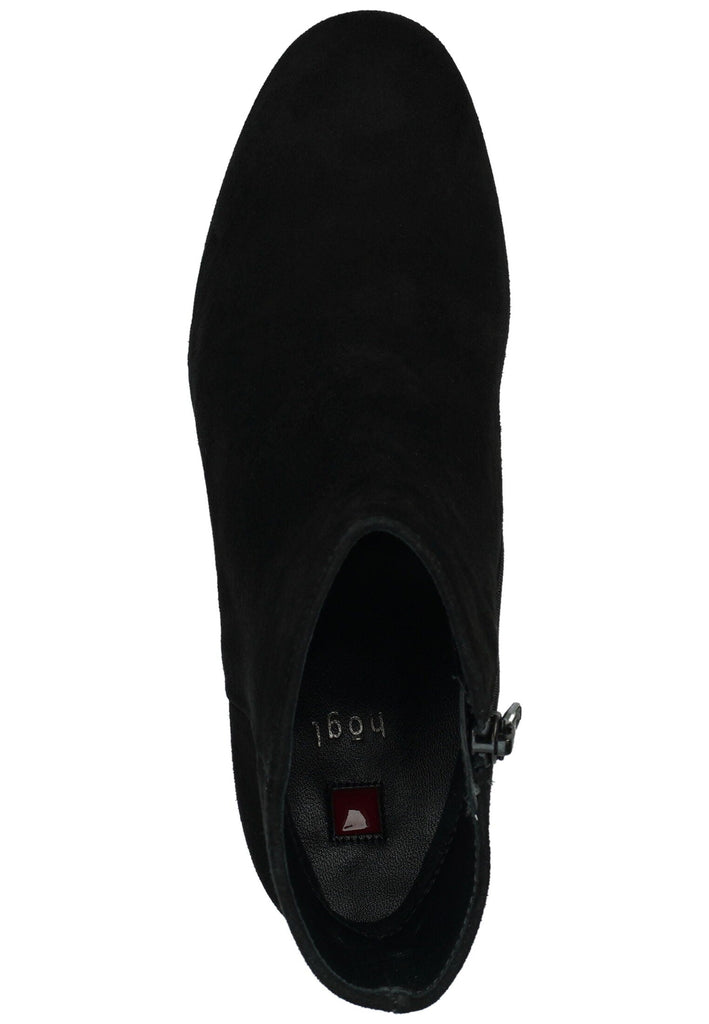 Högl Stiefelette Veloursleder Schwarz