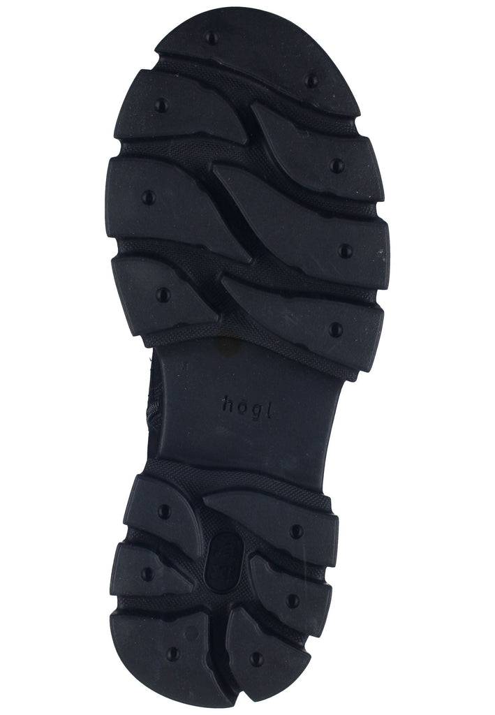 Högl Stiefelette Veloursleder Schwarz