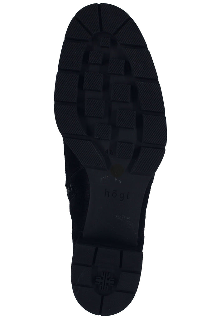 Högl Stiefelette Veloursleder Schwarz