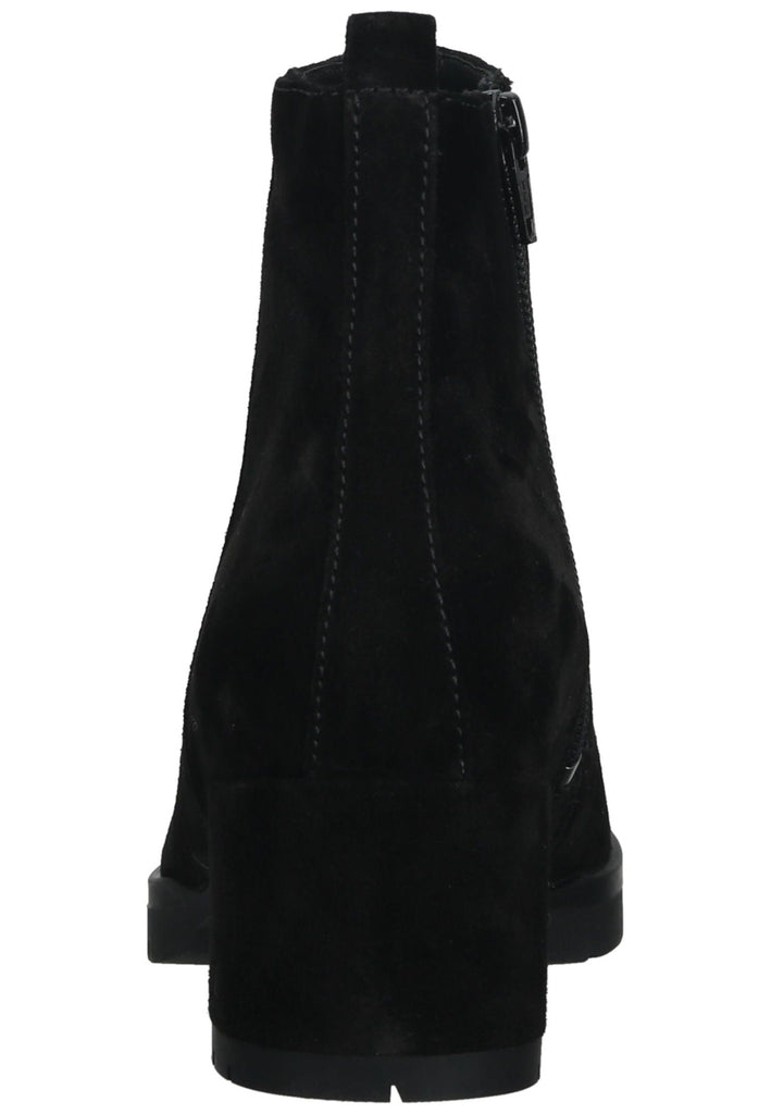 Högl Stiefelette Veloursleder Schwarz