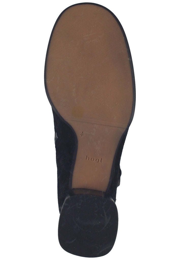 Högl Stiefelette Veloursleder Schwarz