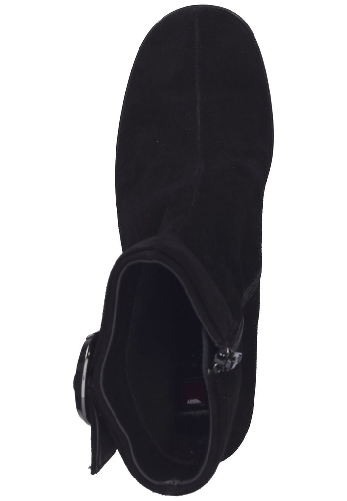 Högl Stiefelette Veloursleder Schwarz