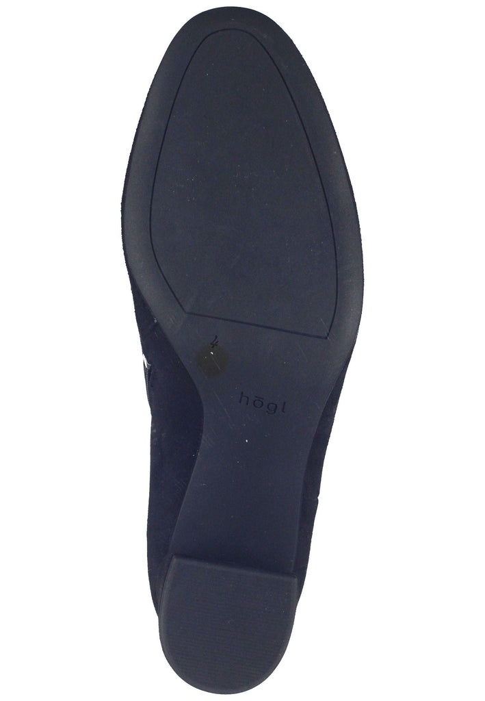 Högl Stiefelette Veloursleder Schwarz