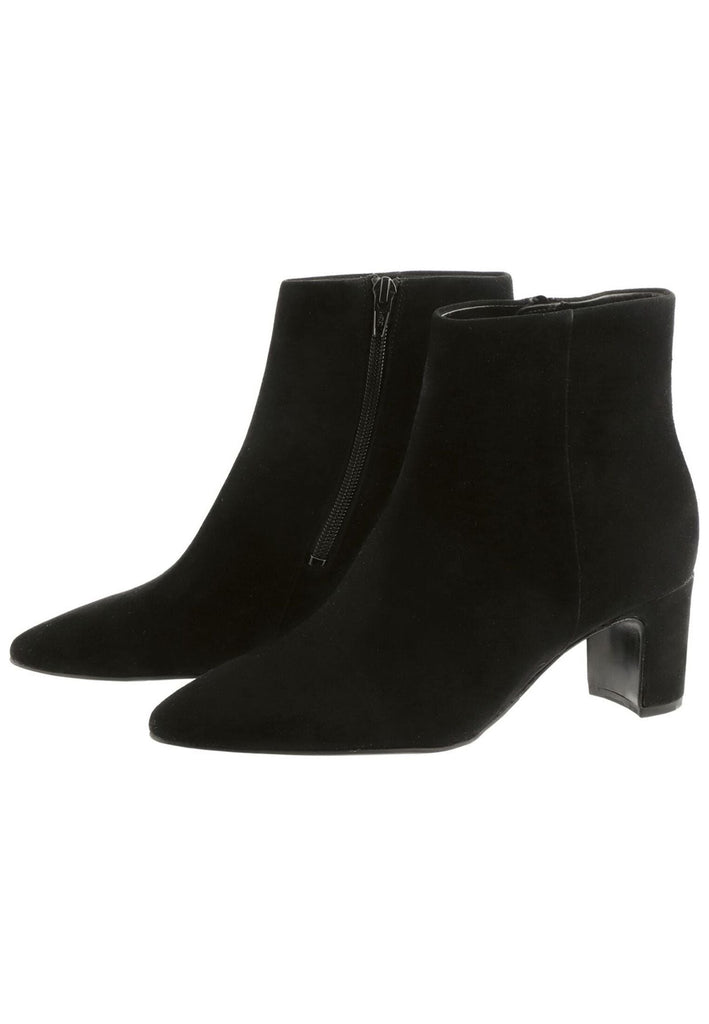 Högl Stiefelette Veloursleder Schwarz