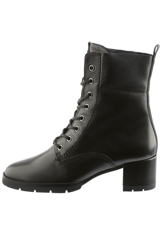 Högl Stiefelette Veloursleder Schwarz
