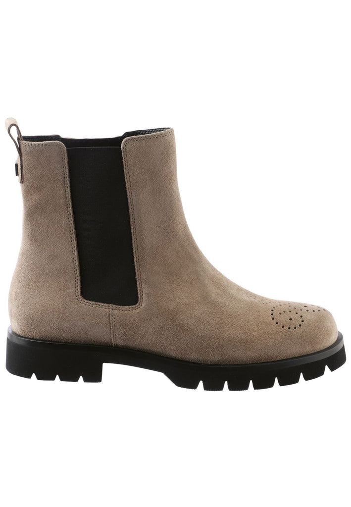 Högl Stiefelette Veloursleder Taupe