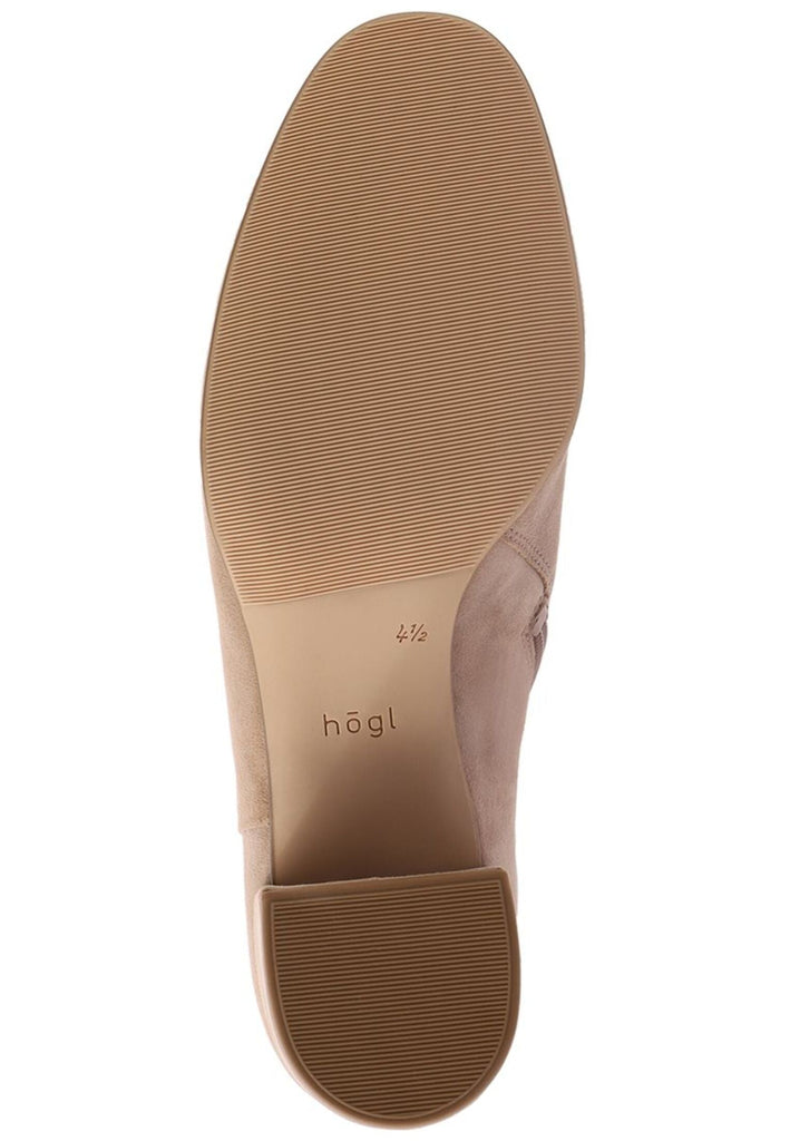 Högl Stiefelette Veloursleder Taupe