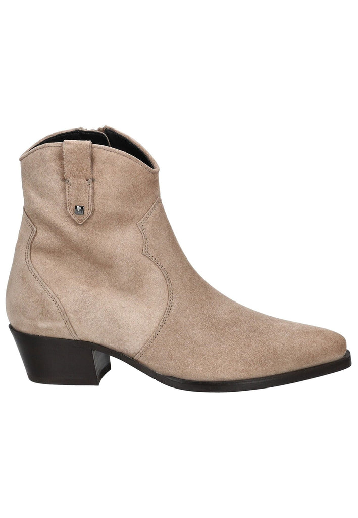 Högl Stiefelette Veloursleder Taupe