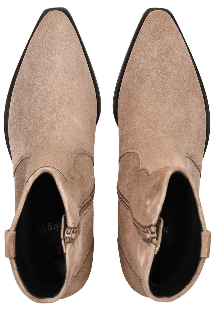 Högl Stiefelette Veloursleder Taupe