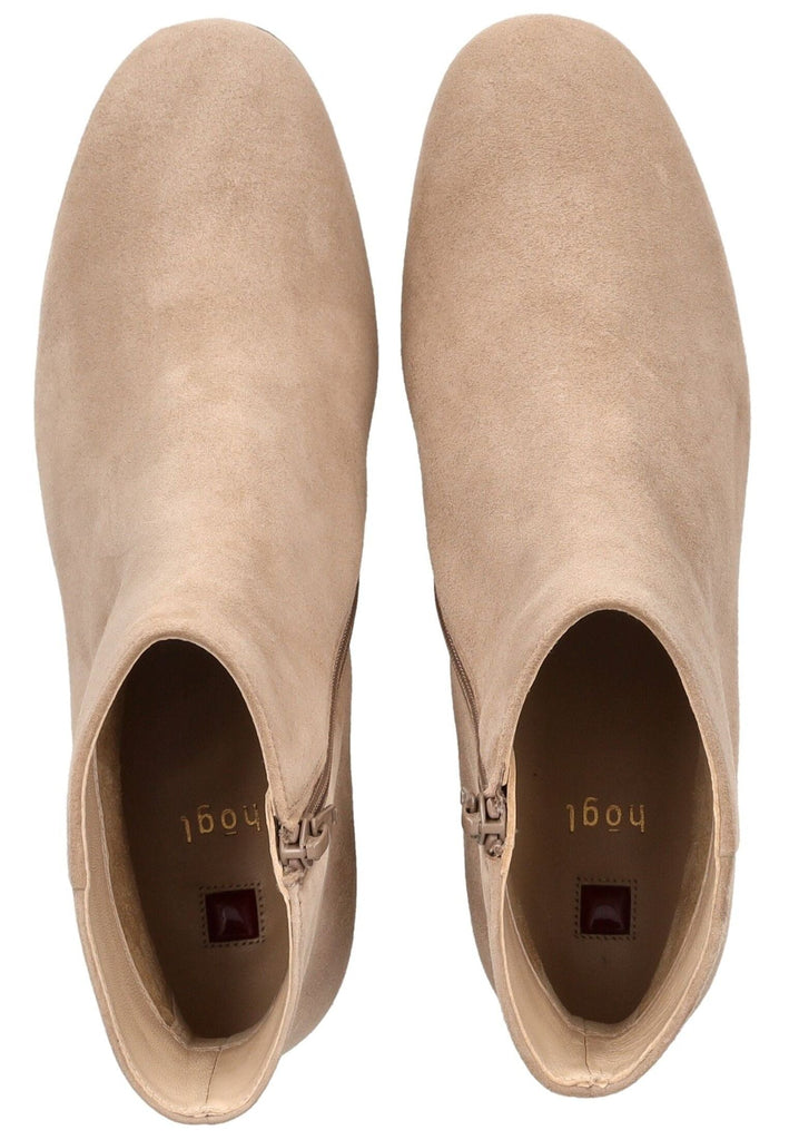 Högl Stiefelette Veloursleder Taupe