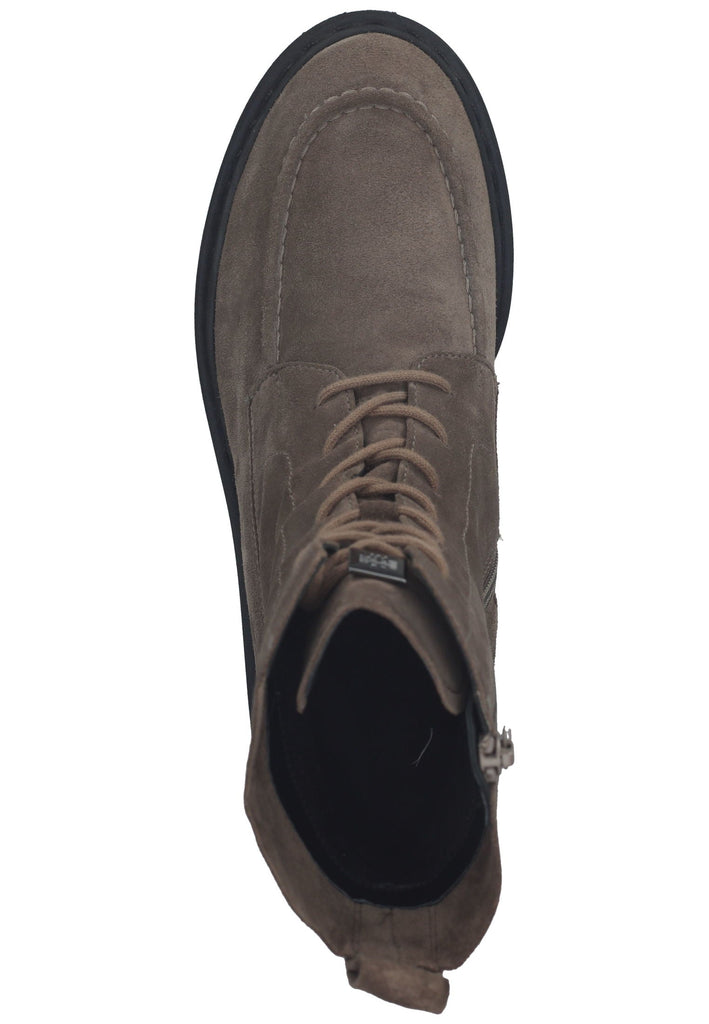 Högl Stiefelette Veloursleder Taupe