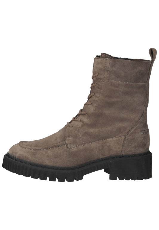 Högl Stiefelette Veloursleder Taupe