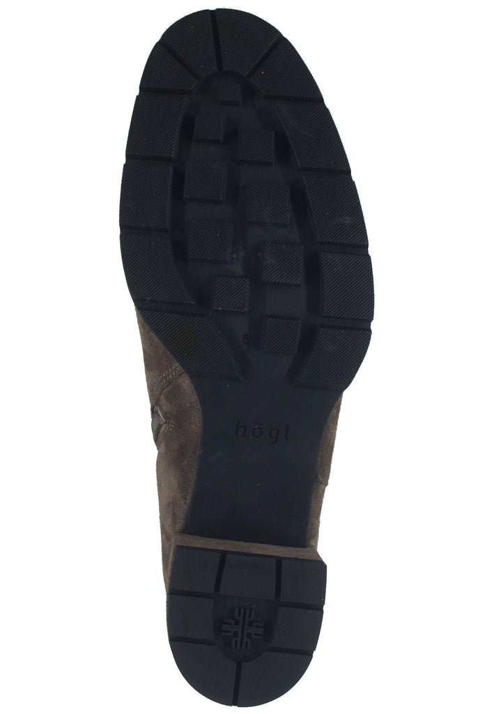 Högl Stiefelette Veloursleder Taupe