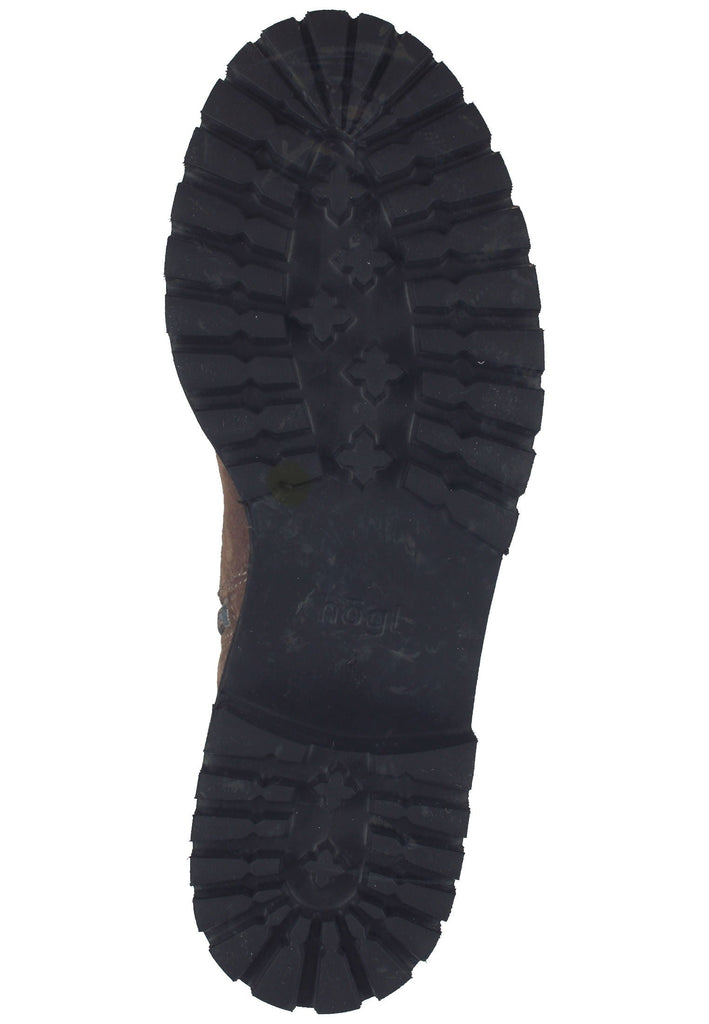 Högl Stiefelette Veloursleder Taupe