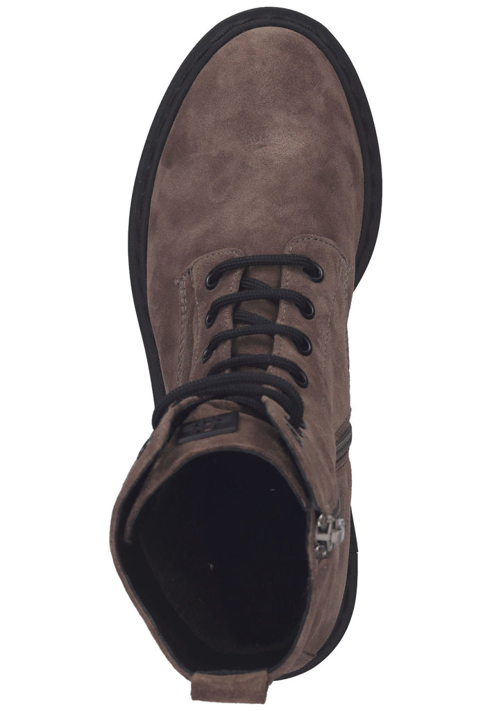 Högl Stiefelette Veloursleder Taupe