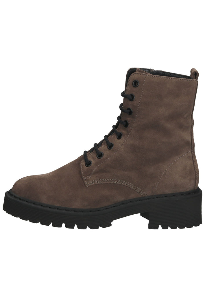 Högl Stiefelette Veloursleder Taupe
