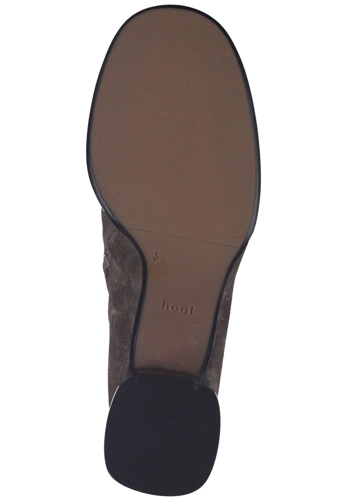 Högl Stiefelette Veloursleder Taupe