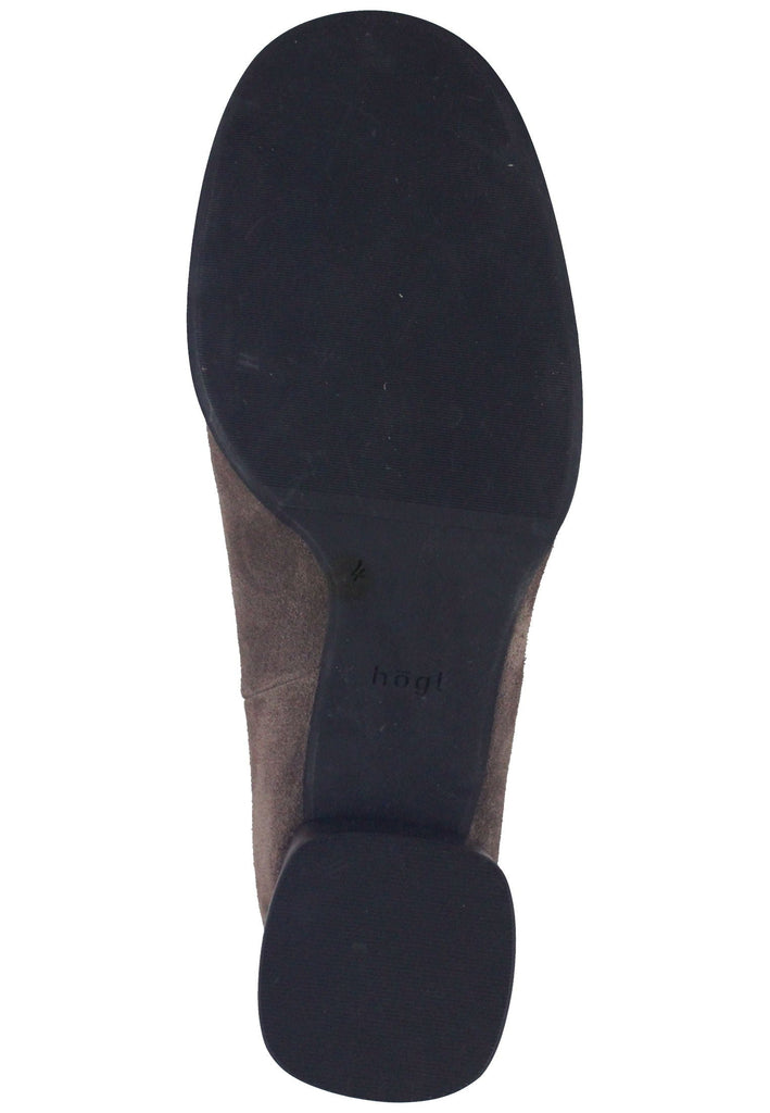 Högl Stiefelette Veloursleder Taupe