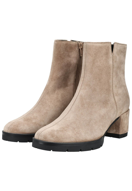 Högl Stiefelette Veloursleder Taupe