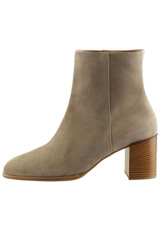 Högl Stiefelette Veloursleder Taupe